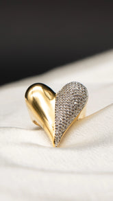 Heartline Statement Ring